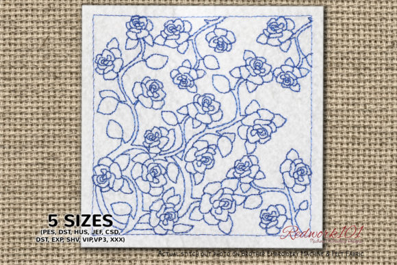 Charming Blue Rose Flower Pattern for Gifts
