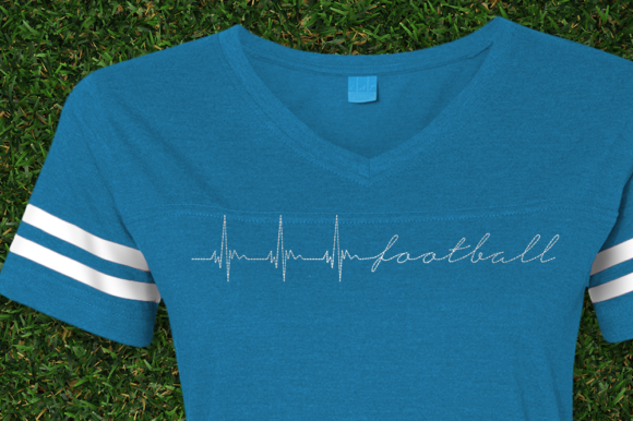 Football Heartbeat Redwork: A Seasonal Design Review