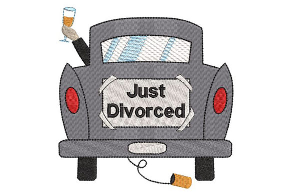 Just Divorced, Ironic: A Bold Embroidery Design