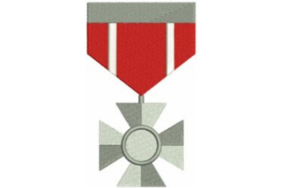 Military Service Medal: An Embroidery Design Review