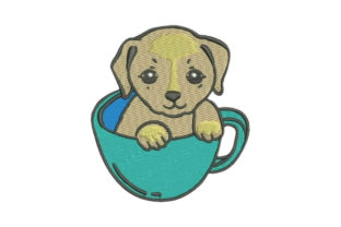 Puppy in Cup: A Cozy Holiday Embroidery Review