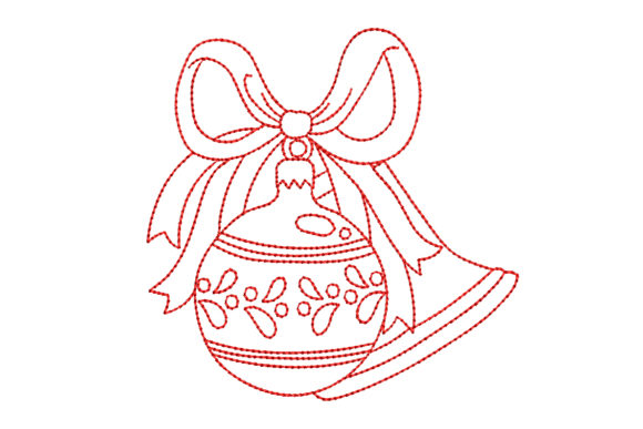 Redwork Christmas Embroidery for Festive Projects