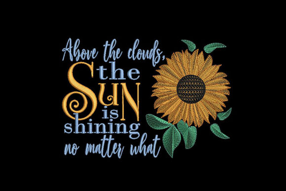 Sunflower and Inspirational Quote Embroidery Review