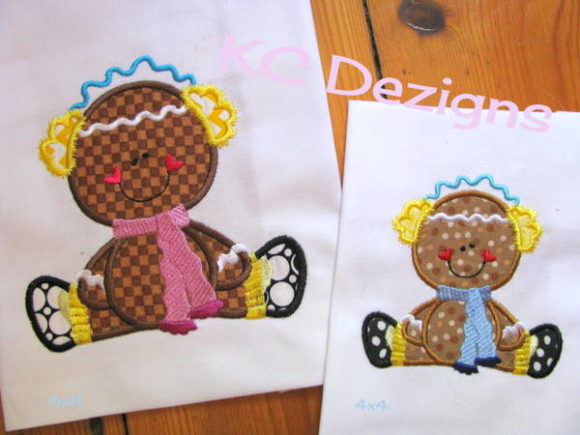 Winter Ginger 03 Applique: A Charming Christmas Embroidery